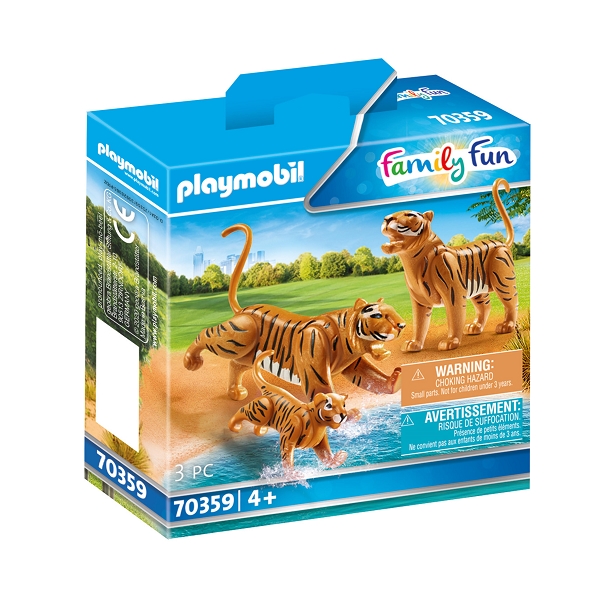 Image of 2 tigre med baby - PL70359 - PLAYMOBIL Family Fun (PL70359)