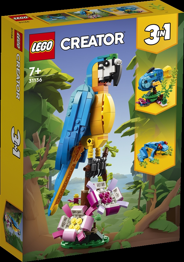 LEGO Creator Eksotisk papegøje - 31136 - LEGO Creator