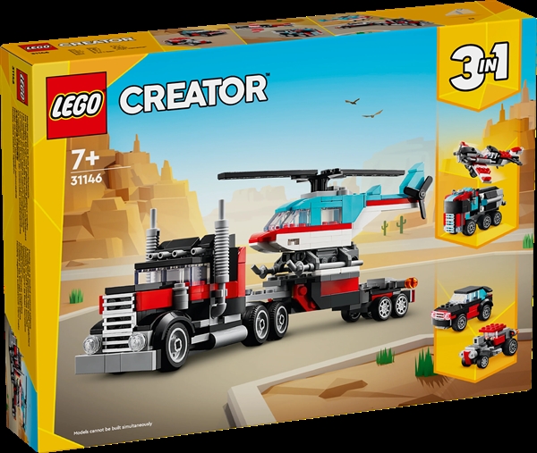 LEGO Creator Blokvogn med helikopter - 31146 - LEGO Creator