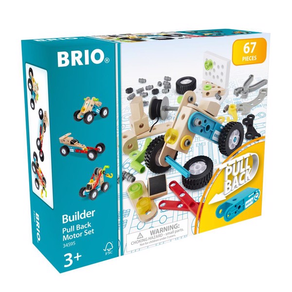 Image of Builder Pull back-motorsæt - BRIO (B34595)