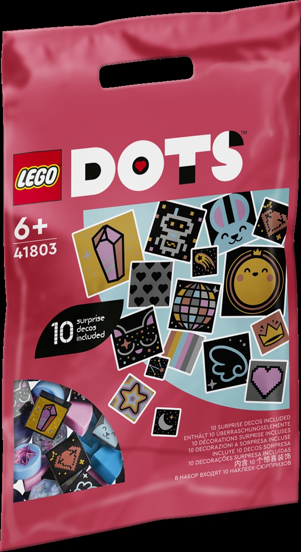 LEGO Dots Ekstra DOTS serie 8  -  Glimmer og glans - 41803 - LEGO DOTS