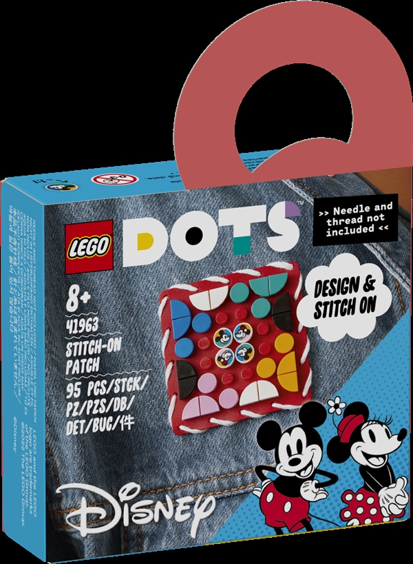 Image of Mickey Mouse og Minnie Mouse påsyningsmærke - 41963 - LEGO DOTS (41963)