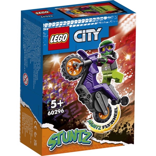 LEGO City Wheelie-stuntmotorcykel - 60296 - LEGO City