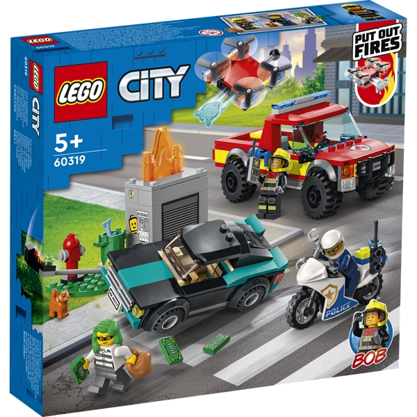 LEGO City Brandslukning og politijagt - 60319 - LEGO City