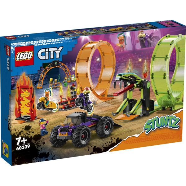 LEGO City Stuntarena med dobbelt loop - 60339 - LEGO City