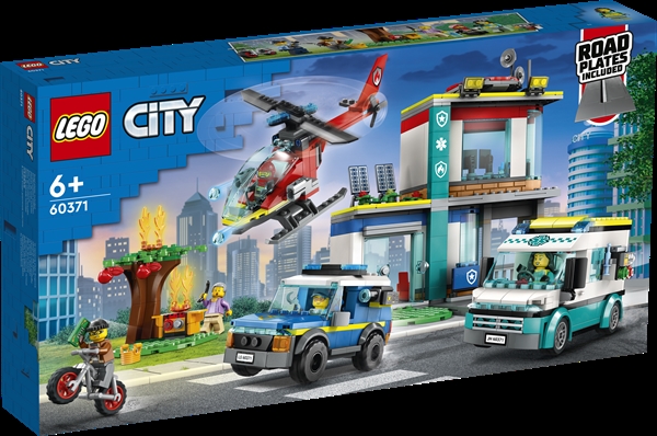 LEGO City Udrykningsfartøjernes hovedkvarter - 60371 - LEGO City