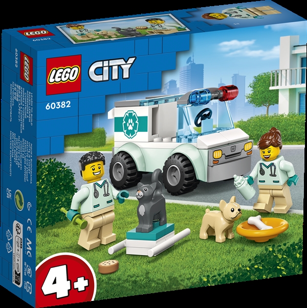 Image of Dyrlæge-redningsvogn - 60382 - LEGO City (60382)