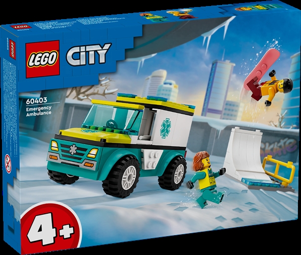 Billede af Ambulance og snowboarder - 60403 - LEGO City hos Legen.dk