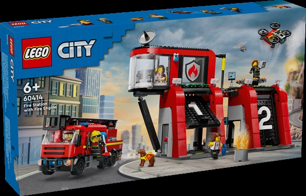 LEGO City Brandstation med brandbil - 60414 - LEGO City