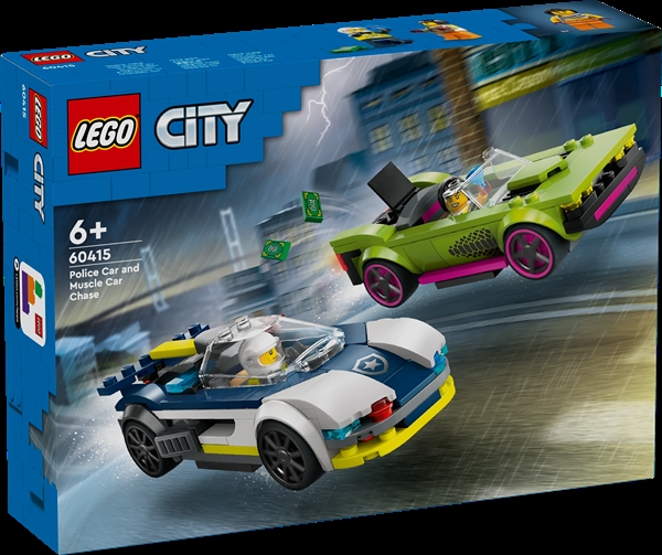 LEGO City Biljagt med politi og muskelbil - 60415 - LEGO City