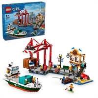 Køb LEGO City Havnefront med fragtskib billigt på Legen.dk!