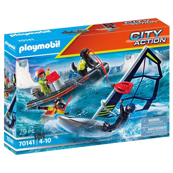 Playmobil City Action Skibsredning: Polarsejler-redning med gummibåd - PLAYMOBIL City Action