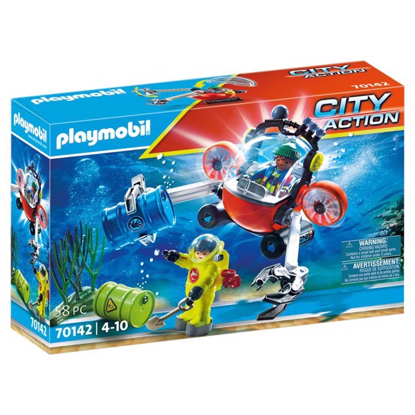 Playmobil City Action Skibsredning: Miljøindsats med dykkerskib - PL70142 - PLAYMOBIL City Action