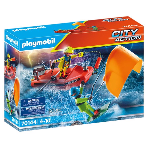 Playmobil City Action Skibsredning: Kitesurferredning med båd - PLAYMOBIL City Action