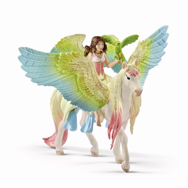 Image of Fairy Surah with glitter Pegasus - Schleich (MAK-70566)