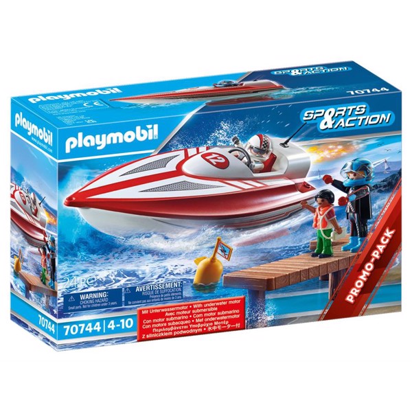 Image of Speedbåd med undervandsmotor - PL70744 - PLAYMOBIL Sports and action (PL70744)