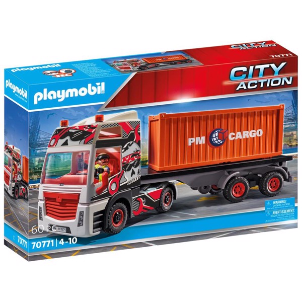 Image of Lastbil med container - PL70771 - PLAYMOBIL City Action (PL70771)