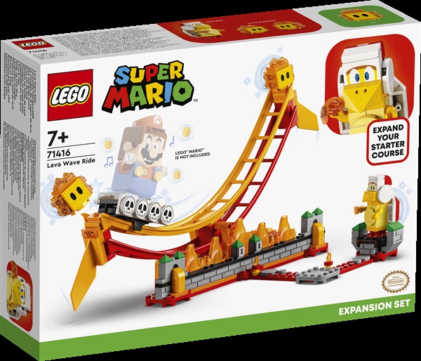 LEGO Super MArio Lavabølge-forlystelse  -  udvidelsessæt - 71416 - LEGO Super Mario