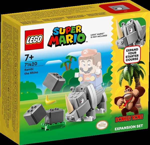 Image of Næsehornet Rambi - udvidelsessæt - 71420 - LEGO Super Mario (71420)