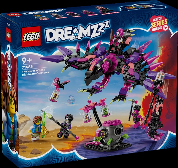 Køb LEGO DREAMZzz Aldrig-heksens mareridtsvæsner billigt på Legen.dk!