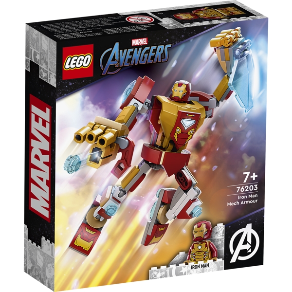 Image of Iron Mans kamprobot - 76203 - LEGO Super Heroes (76203)