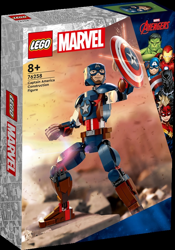 LEGO Super Heroes Byg selv-figur af Captain America - 76258 - LEGO Super Heroes