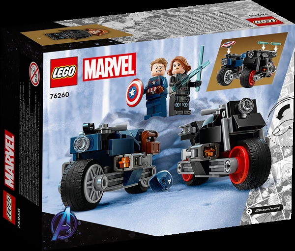 LEGO Super Heroes Black Widow og Captain Americas motorcykler - 76260 - LEGO Super Heroes
