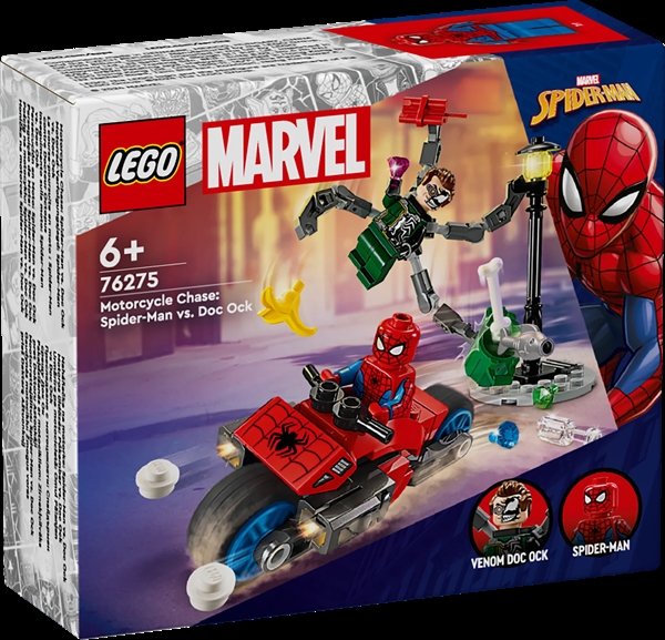 Billede af Motorcykeljagt: Spider-Man mod Doc Ock - 76275 - LEGO Super Heroes hos Legen.dk