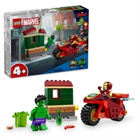 Køb LEGO Super Heroes Iron Man med motorcykel og Hulk billigt på Legen.dk!