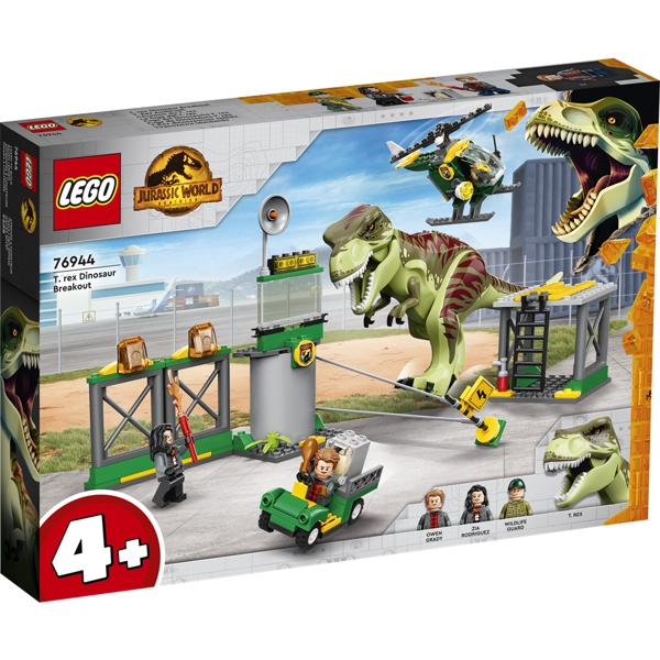 LEGO Jurassic World T. rex på dinosaurflugt - 76944 - LEGO Jurassic World