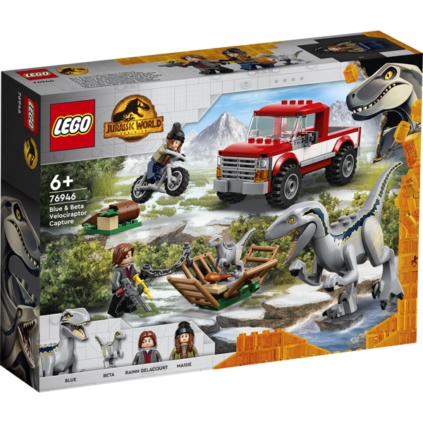 LEGO Jurassic World Blue og Beta  -  velociraptor-fangst - 76946 - LEGO Jurassic World
