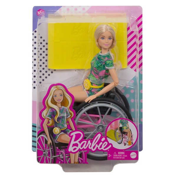Fashionistas kørestol m. dukke - Barbie