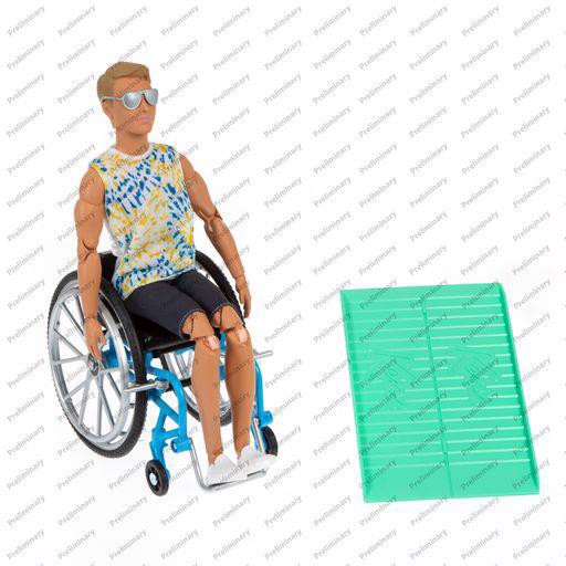 Barbie - Ken Dukke I Kørestol Med Tilbehør