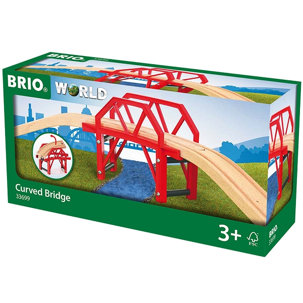 Bro med opfartsskinner - 33699 - BRIO togskinner