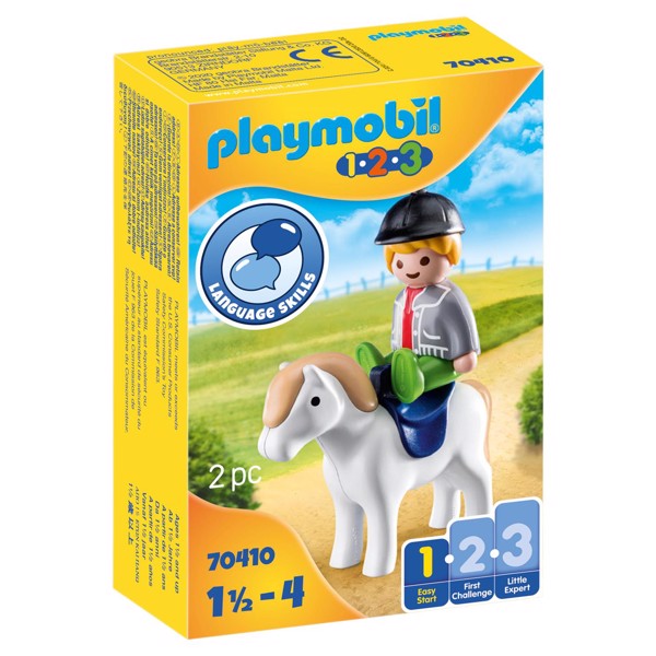 Playmobil 123 Dreng med pony - PL70410 - PLAYMOBIL 1.2.3