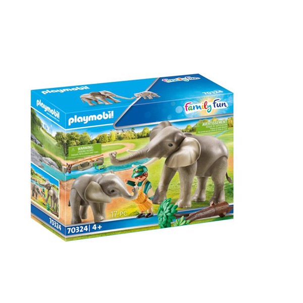 Image of Elefanter i indhegning - PL70324 - PLAYMOBIL Famlly Fun (PL70324)