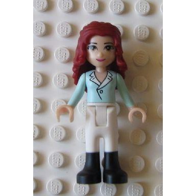 LEGO Friends Theresa, White Riding Pants, Light Aqua Top with Collar