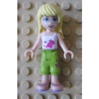 LEGO Friends Stephanie, Lime Cropped Trousers, White Top