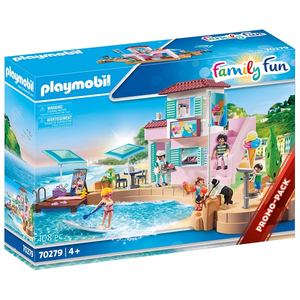 Playmobil Family Fun Iskiosk ved havnen - PL70279 - PLAYMOBIL Family Fun