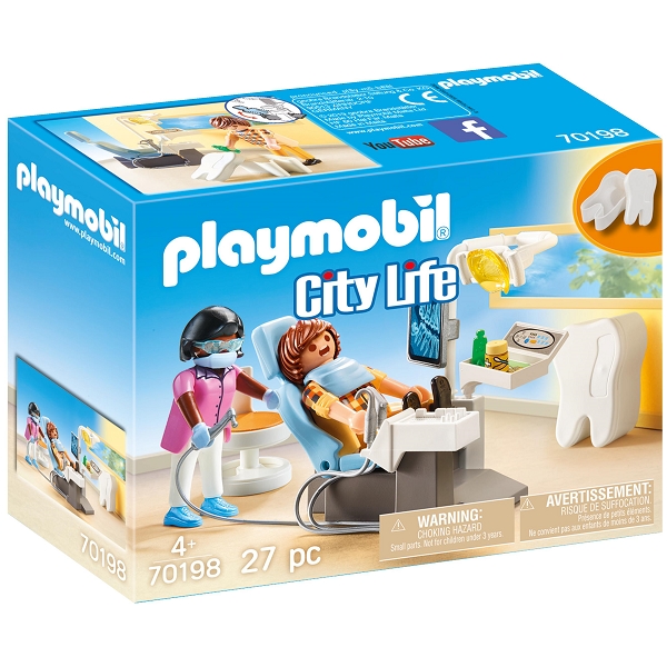 Playmobil City Life Lægespecialist: Tandlæge - PL70198 - PLAYMOBIL City Life
