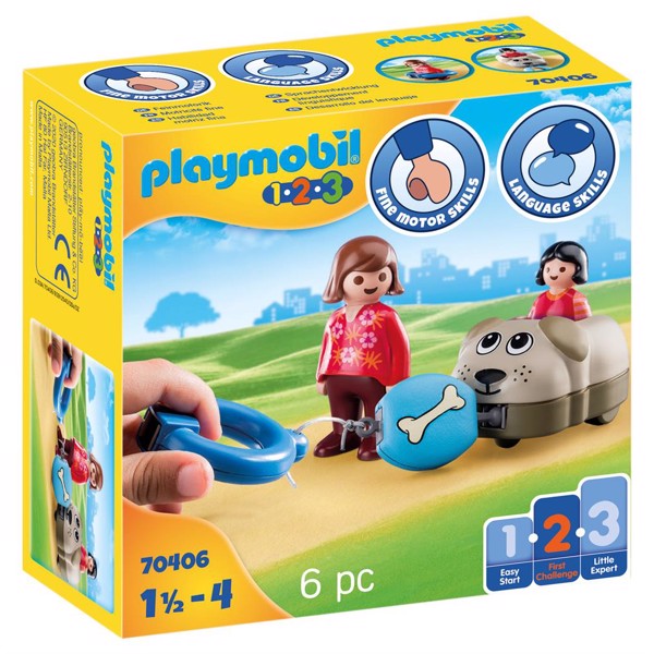 Playmobil 123 Min trækhund - PL70406 - PLAYMOBIL 1.2.3
