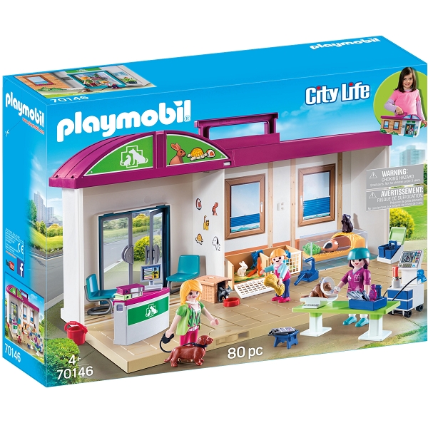 Playmobil City Life Mobil dyrelægeklinik - PL70146 - PLAYMOBIL City Life