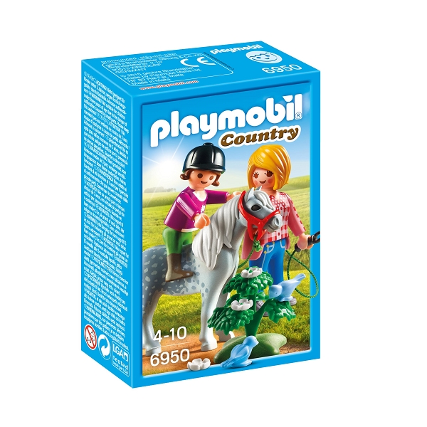 Image of Ponyridning med mor - PL6950 - Playmobil Country (PL6950)