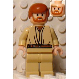 LEGO Star Wars Obi-Wan Kenobi, beige ben, med headset
