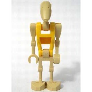 Image of Battle Droid Commander med lige arm og gul krop (Star Wars 184)