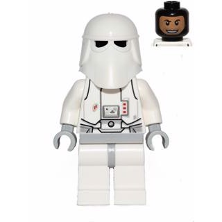 LEGO Star Wars Snowtrooper, Light Bluish Gray Hips, Light Bluish Gray Hands, Printed Head, Torso Back Printing